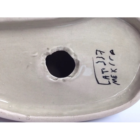 Artist Signed Mexican Pottery Cat Figurine Folk Art Collectible - Picture 8 of 10